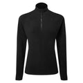 Black - Front - TriDri Womens-Ladies Recycled Fitted Active Fleece Top