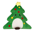 Green - Front - Mumbles Squidgys Christmas Tree Plush Toy