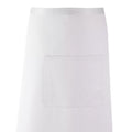 White - Back - Premier Ladies-Womens Bar Apron - Workwear