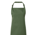 Moss Green - Back - Premier Colours Bib Apron - Workwear