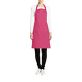 Hot Pink - Back - Premier Ladies-Womens Colours Bip Apron With Pocket - Workwear