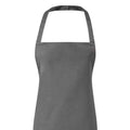 Dark Grey - Back - Premier Ladies-Womens Essential Bib Apron - Catering Workwear