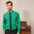 Emerald - Back - Premier Mens Premier Poplin Long-Sleeved Formal Shirt