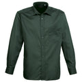 Bottle - Front - Premier Mens Premier Poplin Long-Sleeved Formal Shirt