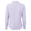 Lilac - Back - Premier Womens-Ladies Poplin Long-Sleeved Blouse