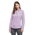 Lilac - Side - Premier Womens-Ladies Poplin Long-Sleeved Blouse