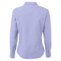 Mid blue - Back - Premier Womens-Ladies Poplin Long-Sleeved Blouse