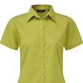 Lime - Back - Premier Short Sleeve Poplin Blouse - Plain Work Shirt