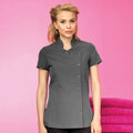 Dark Grey - Back - Premier Womens-Ladies *Orchid* Tunic - Health Beauty & Spa - Workwear