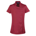 Burgundy - Front - Premier Womens-Ladies *Orchid* Tunic - Health Beauty & Spa - Workwear