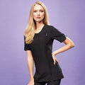 Black - Back - Premier Ladies-Womens *Camellia* Tunic - Health Beauty & Spa - Workwear