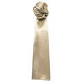 Khaki - Front - Premier Scarf - Ladies-Womens Plain Business Scarf