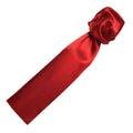 Red - Back - Premier Scarf - Ladies-Womens Plain Business Scarf