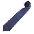 Navy - Back - Premier Mens “Colours” Plain Fashion - Business Tie