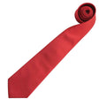 Red - Back - Premier Mens “Colours” Plain Fashion - Business Tie