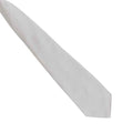 Silver - Back - Premier Mens Fashion ”Colours” Work Clip On Tie