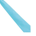 Turquoise - Back - Premier Mens Fashion ”Colours” Work Clip On Tie