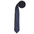 Navy - Front - Premier Tie - Mens Slim Retro Work Tie