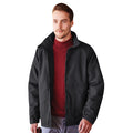 Black - Back - Regatta Mens Waterproof Windproof Jacket (Fleece Lined)