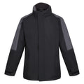 Black-Seal Grey - Front - Regatta Mens Defender III 3-In-1 Jacket (Waterproof & Windproof)