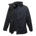 Navy-Black - Front - Regatta Mens Defender III 3-In-1 Jacket (Waterproof & Windproof)