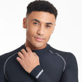 Black - Pack Shot - Rhino Mens Thermal Underwear Long Sleeve Base Layer Vest Top