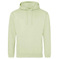 Pistachio Green - Front - Awdis Unisex College Hooded Sweatshirt - Hoodie