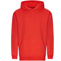 Soft Red - Front - Awdis Unisex College Hooded Sweatshirt - Hoodie