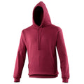 Burgundy - Side - Awdis Unisex College Hooded Sweatshirt - Hoodie