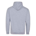 Heather Grey- Jet Black - Back - Awdis Varsity Hooded Sweatshirt - Hoodie