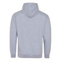 Heather Grey- Sapphire Blue - Back - Awdis Varsity Hooded Sweatshirt - Hoodie