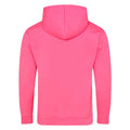 Electric Pink - Back - Awdis Unisex Electric Hooded Sweatshirt - Hoodie