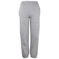 Heather Grey - Front - Awdis Childrens Cuffed Jogpants - Jogging Bottoms - Schoolwear