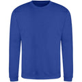 Bright Royal Blue - Front - AWDis Just Hoods AWDis Unisex Crew Neck Plain Sweatshirt (280 GSM)