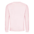 Baby Pink - Back - AWDis Just Hoods AWDis Unisex Crew Neck Plain Sweatshirt (280 GSM)