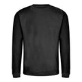 Jet Black - Back - AWDis Just Hoods AWDis Unisex Crew Neck Plain Sweatshirt (280 GSM)