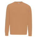 Caramel Latte - Front - AWDis Just Hoods AWDis Unisex Crew Neck Plain Sweatshirt (280 GSM)