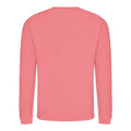 Dusty Rose - Back - AWDis Just Hoods AWDis Unisex Crew Neck Plain Sweatshirt (280 GSM)