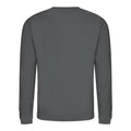 Charcoal - Back - AWDis Just Hoods AWDis Unisex Crew Neck Plain Sweatshirt (280 GSM)