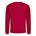 Burgundy - Back - AWDis Just Hoods AWDis Unisex Crew Neck Plain Sweatshirt (280 GSM)