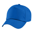 Bright Royal - Front - Beechfield Plain Unisex Junior Original 5 Panel Baseball Cap