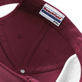 Burgundy - Pack Shot - Beechfield Plain Unisex Junior Original 5 Panel Baseball Cap