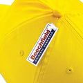 Yellow - Side - Beechfield Plain Unisex Junior Original 5 Panel Baseball Cap