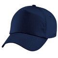 French Navy - Front - Beechfield Plain Unisex Junior Original 5 Panel Baseball Cap