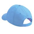 Sky - Back - Beechfield Plain Unisex Junior Original 5 Panel Baseball Cap