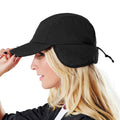 Black - Side - Beechfield Unisex Mountain Waterproof & Breathable Baseball Cap