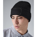 Purple - Front - Beechfield Unisex Plain Winter Beanie Hat - Headwear (Ideal for Printing)