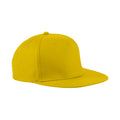 Yellow - Front - Beechfield Unisex 5 Panel Retro Rapper Cap