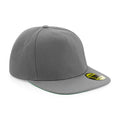 Grey- Grey - Front - Beechfield Unisex Original Flat Peak Snapback Cap