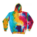 Multi Rainbow - Front - Colortone Mens Colourful Premium Hooded Sweatshirt - Hoodie